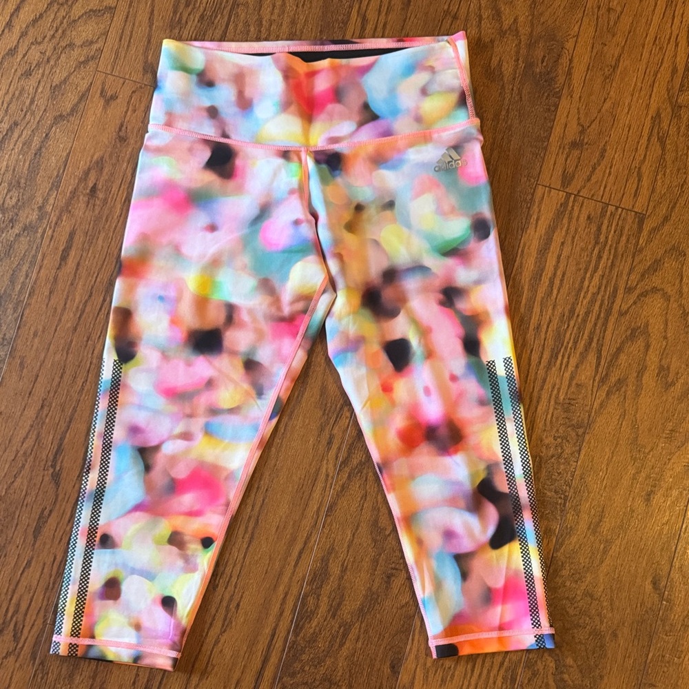 Adidas Kids Multicolor Patterned Leggings